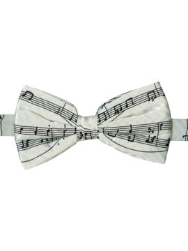 Sheet Music Bow Tie