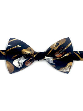 Music Guitars Bow Tie