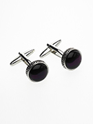 Purple Cufflinks - TIE STUDIO