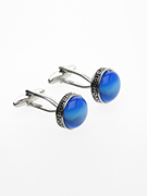 Blue Stone Cufflinks - TIE STUDIO