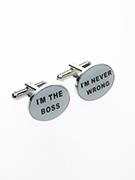 I'm The BOSS Cufflinks - TIE STUDIO