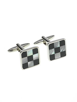 Black & White Square Cufflinks