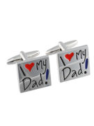 I love My Dad Cufflinks - TIE STUDIO