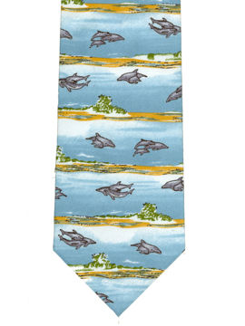 Dolphins on sandy beaches Tie