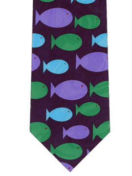 Flat fish - blue green purple