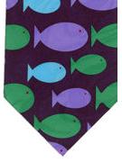 Flat fish - blue green purple - TIE STUDIO