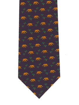 Elephants running small motif
