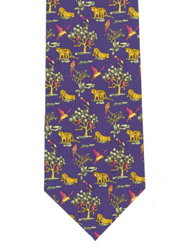 Tiger Bird and Tree Tie