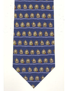 Gorillas small on blue