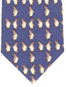 Penguins on light blue - TIE STUDIO