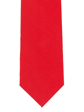 Plain Bright Red Tie