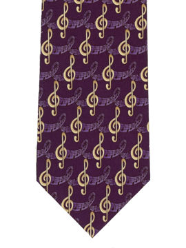 MUSIC - Treble Clefs Purple