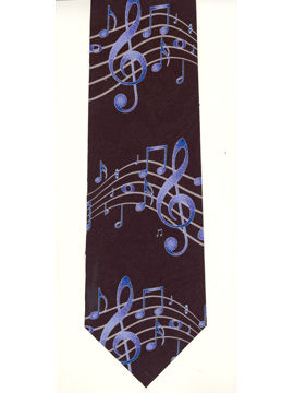 MUSIC - Notes and Clef Blue