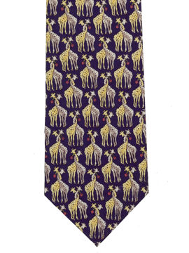 Giraffes Necking Tie