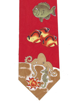 Seahorses and Octopus Tie