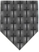 Crosses on grey - TIE STUDIO