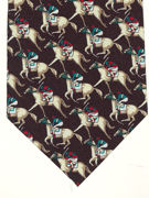 Racing Horses and Jockey on deep navy - TIE STUDIO