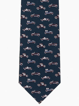 Cars - Silver / grey Classic Car Tie