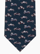 Cars - Silver / grey Classic Car Tie - TIE STUDIO