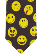 Smiley faces Tie - TIE STUDIO