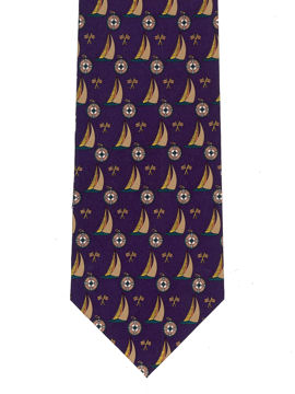 Sailing Boats and compass Tie