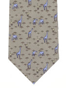 Giraffes on light green - TIE STUDIO