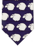 Black sheep on navy TW - TIE STUDIO