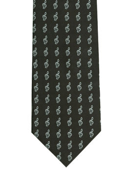 Treble Clefs all over Tie