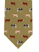 COWS on green 
 - TIE STUDIO