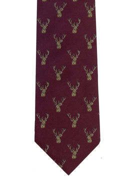 STAGS Head on Burgundy