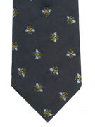 BEES on Grey Tie - TIE STUDIO