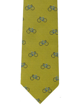 Bicycles on golden microfiber