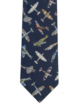 Spitfire on Navy Tie