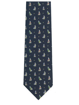 Sailing Boats Tie