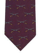 Shotguns Crossed Burgundy - TIE STUDIO