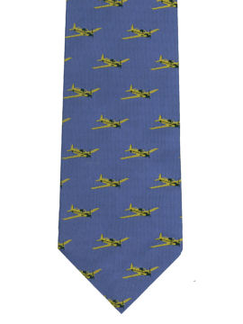 Airplanes on Blue Tie