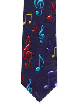 Music Notes Tie