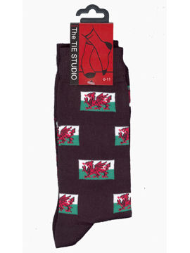 WELSH Dragon Socks
