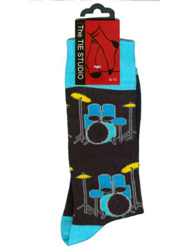 DRUMS blue socks