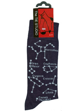 Constellations Socks on blue 
 