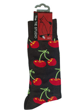 SOCKS - Cherries on Black