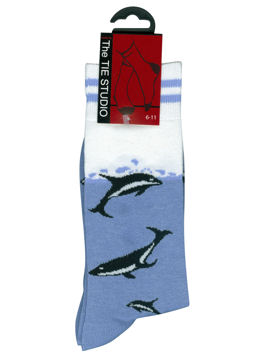 Dolphins Swimming Socks 