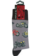 SOCKS - Motorbikes on Deep Grey  - TIE STUDIO