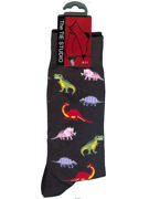 SOLD OUT - Due early April 
Dinosaurs on black Socks  - TIE STUDIO