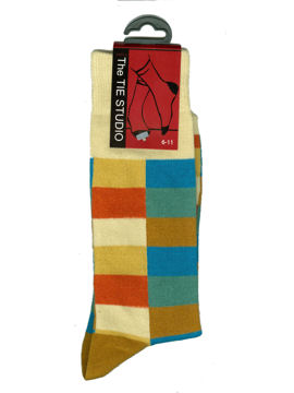 SOCKS - Multi colour Blocks