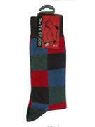 SOCKS - Red Blue Grey and Black - TIE STUDIO