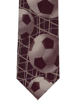 Footballs Tie - Black / Grey