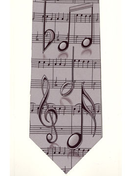 MUSIC - notes large on silver grey